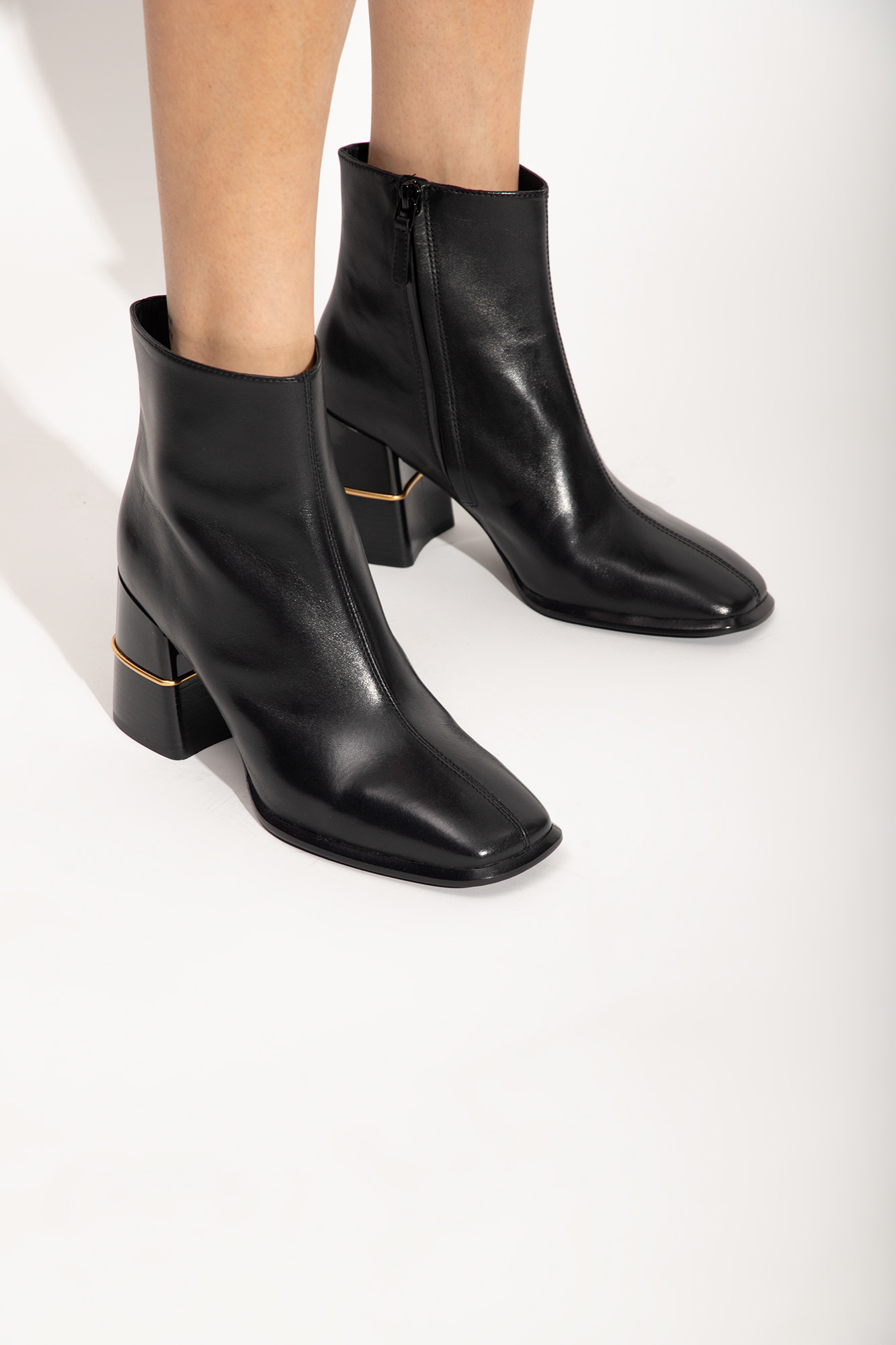 Tory burch leather ankle 2024 boots